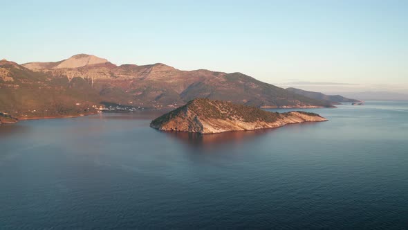 Rocky coastline of Thasos island, Greece alt