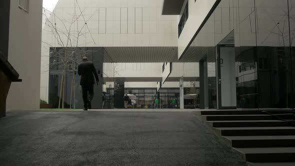 People in a passageway alt