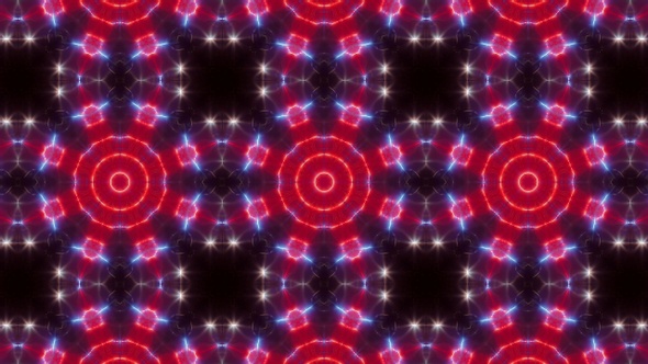 Blinking Red and Blue Led Vj Light Kaleidoscope Loop 4K 12 alt