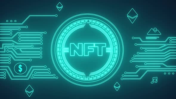 Non Fungible Token Concept Animation alt