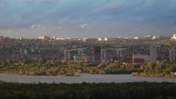 Beautiful View of Downtown Novosibirsk