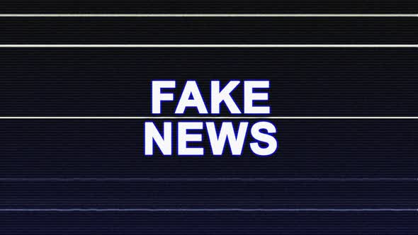 Fake News Glitch Text