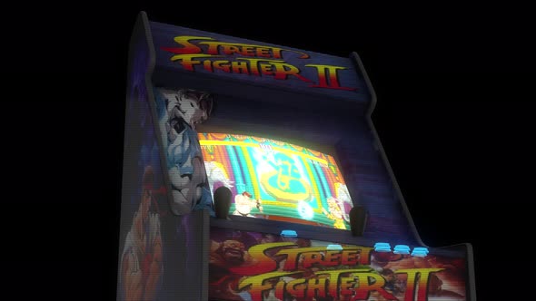 Street Fighter Game On An Old Atari Game Console 4k