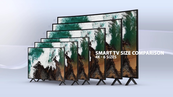 Smart TV Size Comparison 43 to 85 Inch