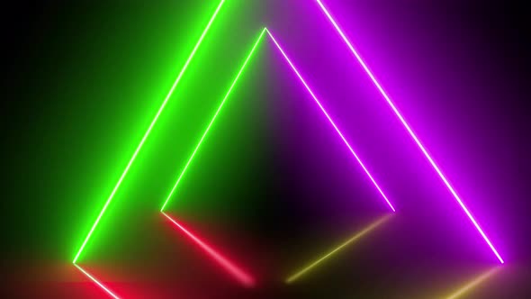 neon glow color moving seamless art loop background