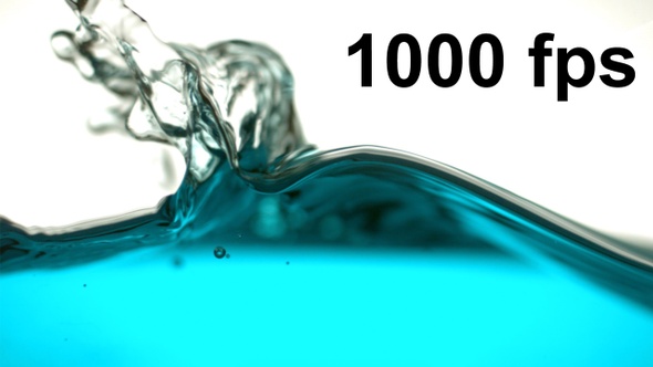 Wave Of Water Splashing Shot On High Speed Camera alt