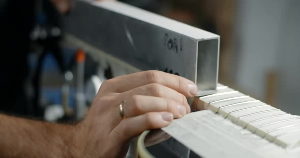 Luthier Sands Guitar Frets at Musical Instruments Repair Shop  60Fps 10 Bit alt