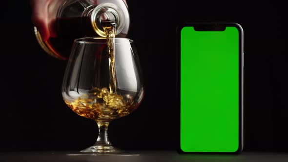 Brandy or Whiskey Closeup alt