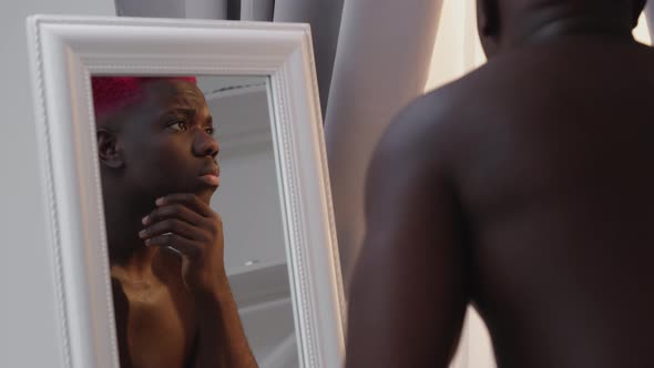 Morning Routine Hipster Black Man Masculine Charm alt