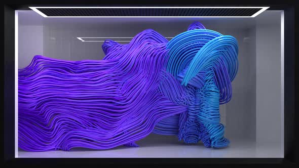 Autostereoscopy Line Particle Motion alt