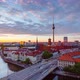 Golden Hour Time Lapse of Berlin cityscape with spree river, Berlin, Germany - VideoHive Item for Sale