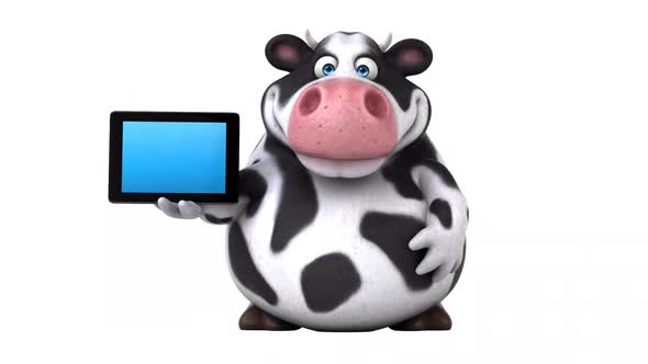 Fun cow - 3D Animation with alpha alt