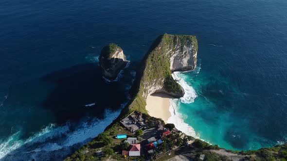 Aerial View of Dino Beach and Mountains Azure Water alt
