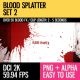 Blood Splatter (HD Set 2)