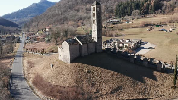 Romanic Church Aerial View