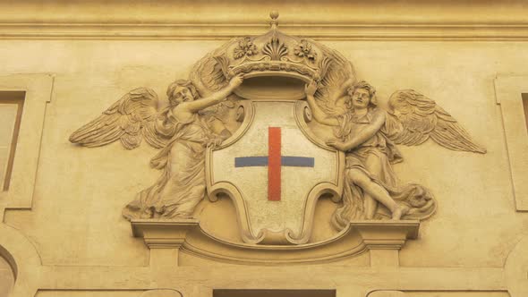 Coat of arms on a wall