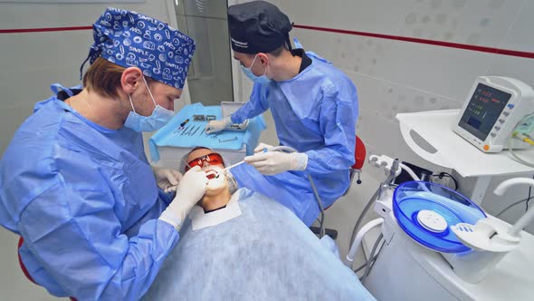 Top View of Stomatology Process in Clinic alt