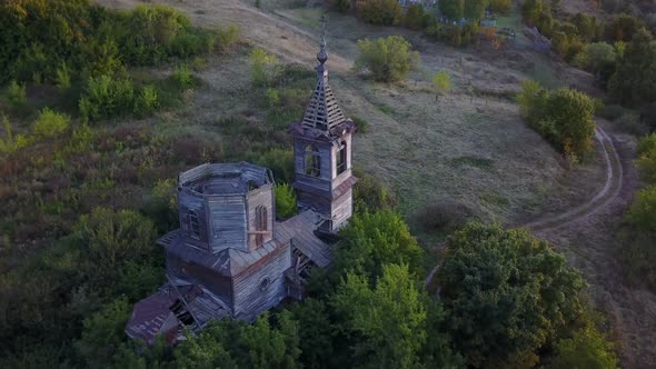 Abandoned Rural Wooden Church 3