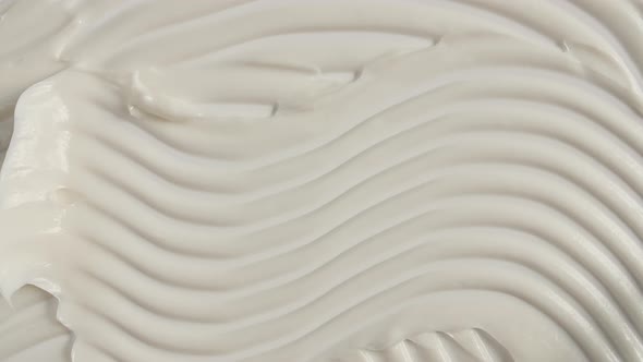 Motion of the Liquid Cream White Cosmetic Texture alt