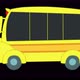 Cartoon school bus 4K Alpha - VideoHive Item for Sale