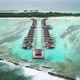 Beach bungalows above the sea. Water villas in Maldives - VideoHive Item for Sale