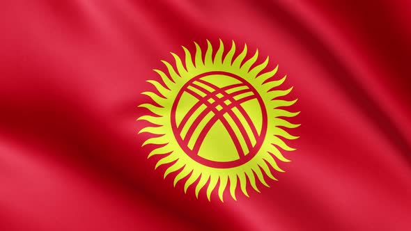 Flag of Kyrgyzstan | UHD | 60fps alt