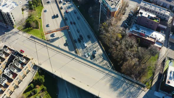 Chicago City Traffic Aerial