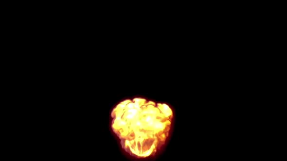 Slow Motion Explosion Fire Ball Realistic Flame Animation.2