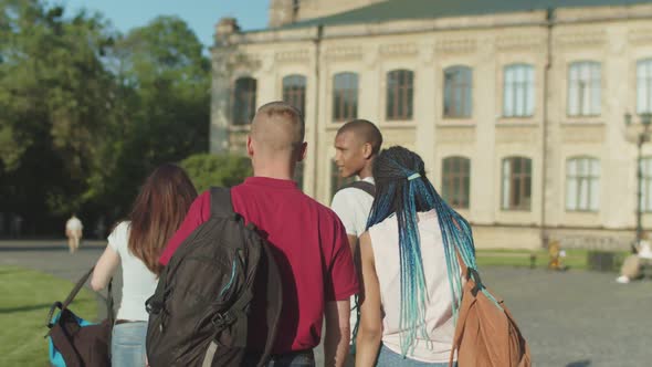 Young Multinational People Going To University alt