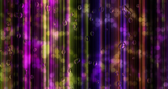 Abstract lines animation with bubbles