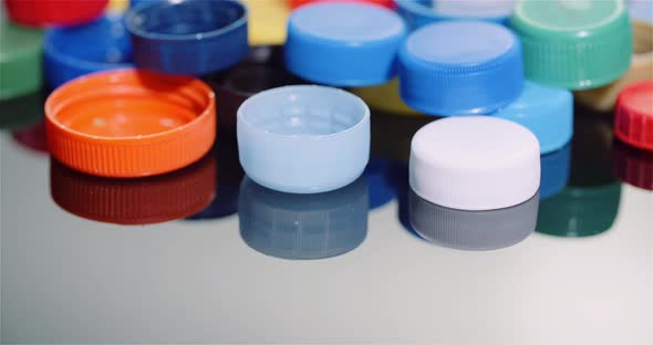 Few Plastic Bottle Caps - Plastic Processing Recycling Industry alt