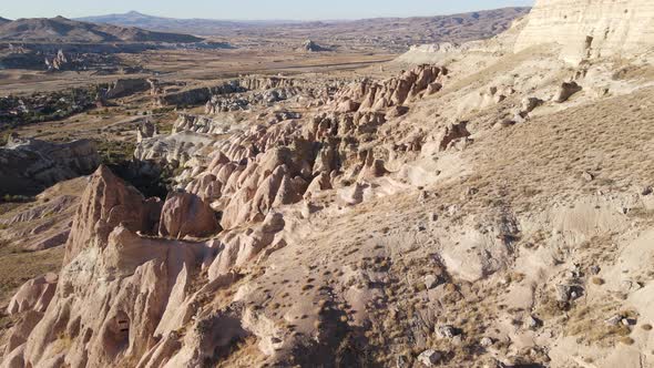 Cappadocia Landscape Aerial View. Turkey. Goreme National Park alt