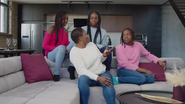 Strict African Mom Scolding Naughty Daughters at Home alt