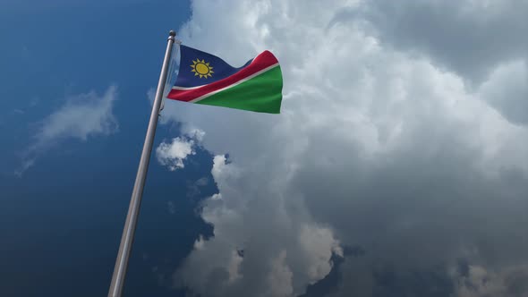 Namibia Flag Waving 4K alt