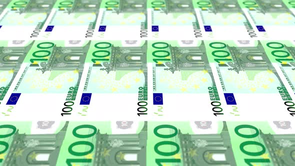100 Euro Note Money Loop Background 4K 03