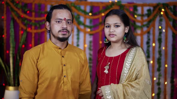 Indian Family Celebrating Raksha Bandhan Festival