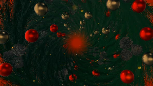Christmas Tunnel Background