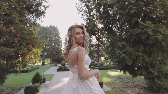 Beautiful and Lovely Bride. Pretty and Well-groomed Woman alt