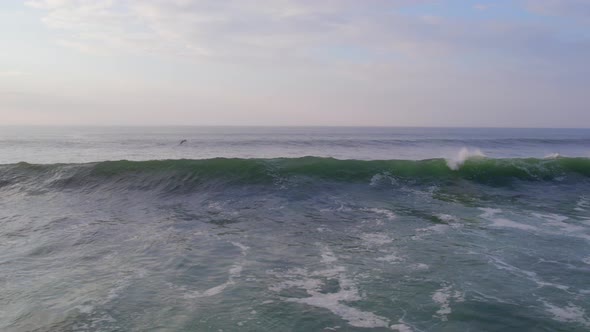 Ocean Waves Gaining Height and Power as they Approach the Shore alt