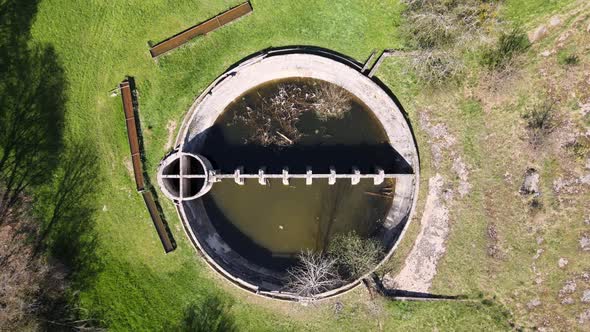 A view of the Technical Monument of the Serenyiho Cisterna on Plesivecka planina in Slovakia alt