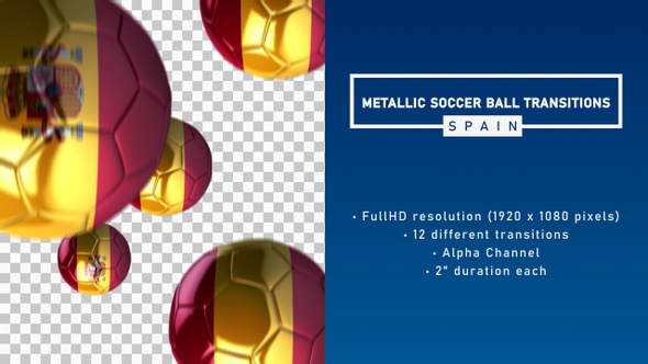 Metallic Soccer Ball Transitions - Spain