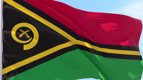 Vanuatu Flag Looping Background