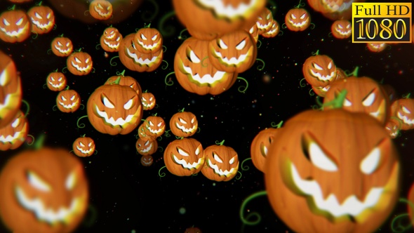 Helloween Evil Pumpkin Video Loops Pack 001 alt