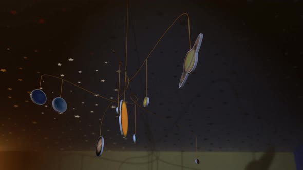 Solar System Mobile Animation Showing Planets Rotating into View
