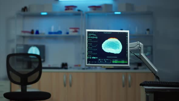Neurology Medical Clinic with Nobody in It Modernly Equipped alt