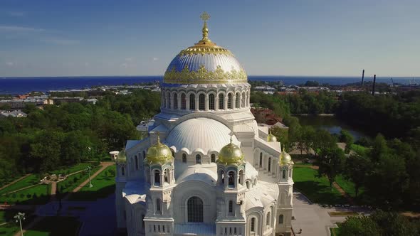 Cathedral of St Nicholas in Kronstadt Saint Petersburg