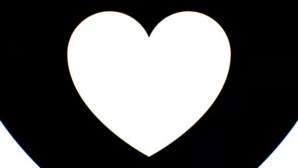 Heart Breaking Black and White Shape Silhouette Broken Love Tunnel alt