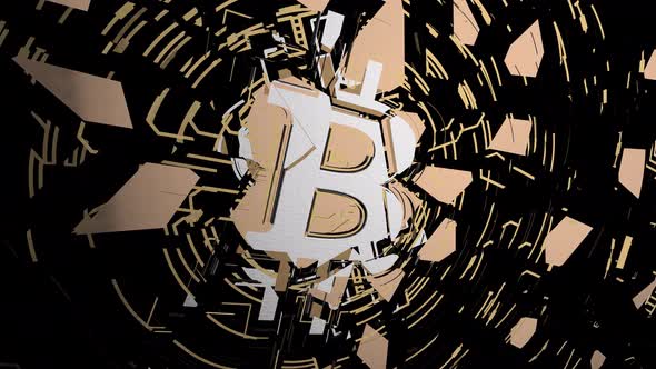 Bitcoin Coin is Blown to Pieces