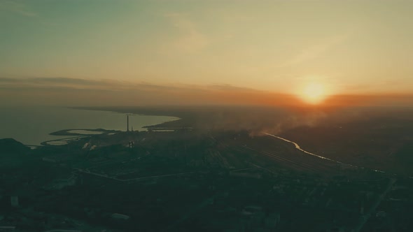 Industrial City Mariupol in the Summer alt