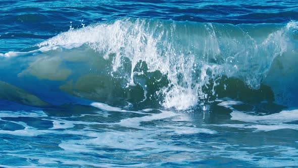 Waves Interfere Near the Shore and Create Shapes and Splashes alt